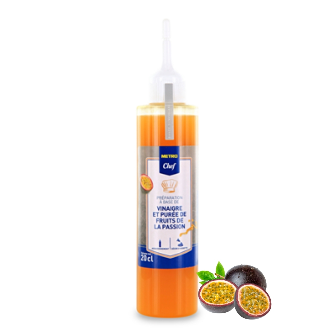 Vinaigre à la pulpe de fruits de la passion