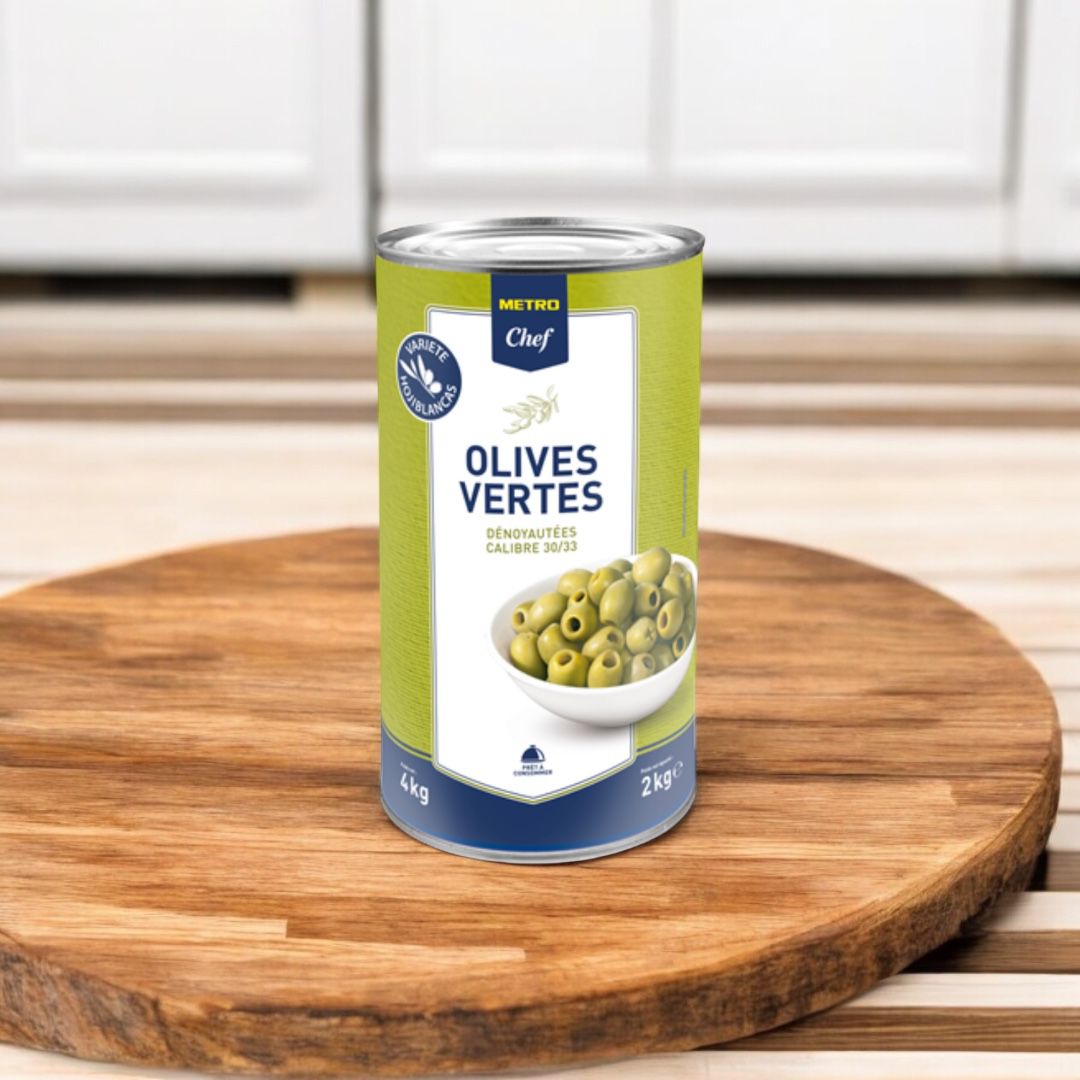 Olives vertes dénoyautées