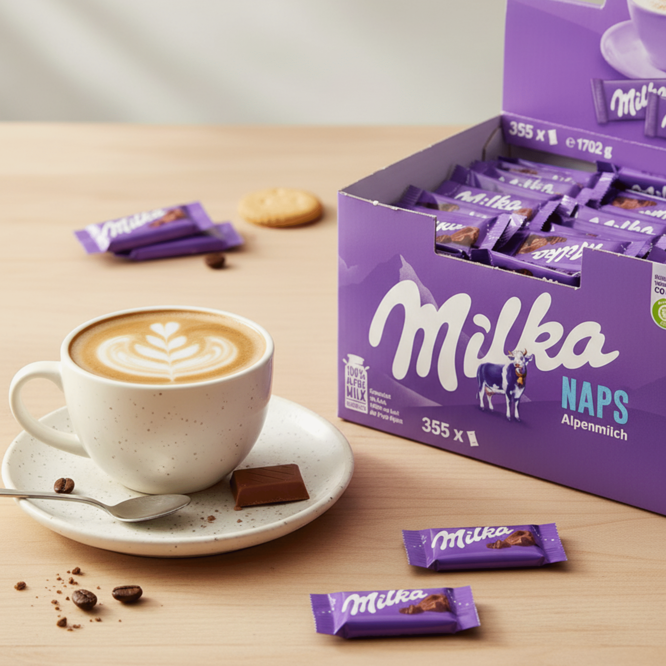 Milka Naps - Carrés de Chocolat au lait