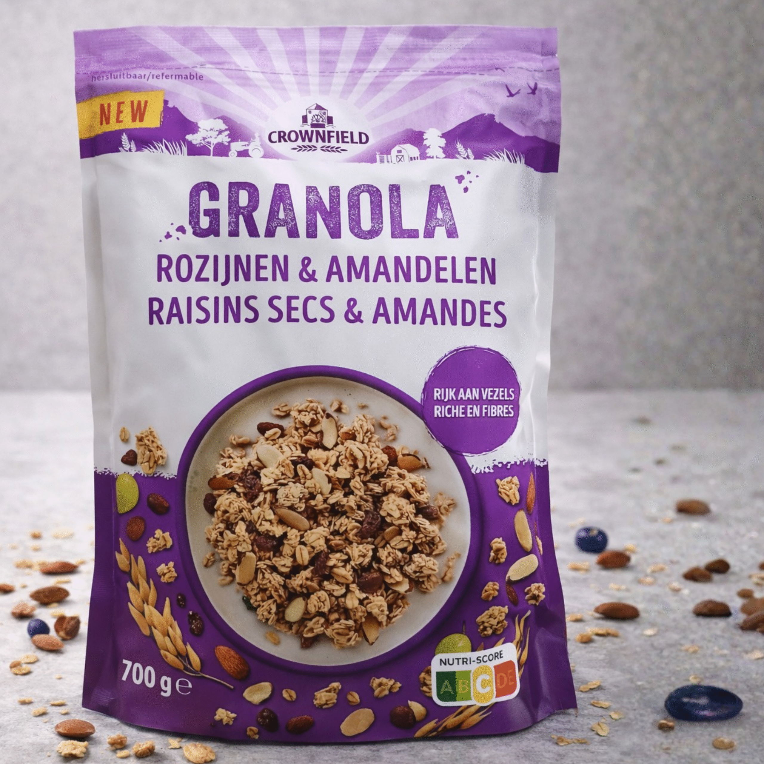 Granola Raisins Secs & Amandes - Crownfield