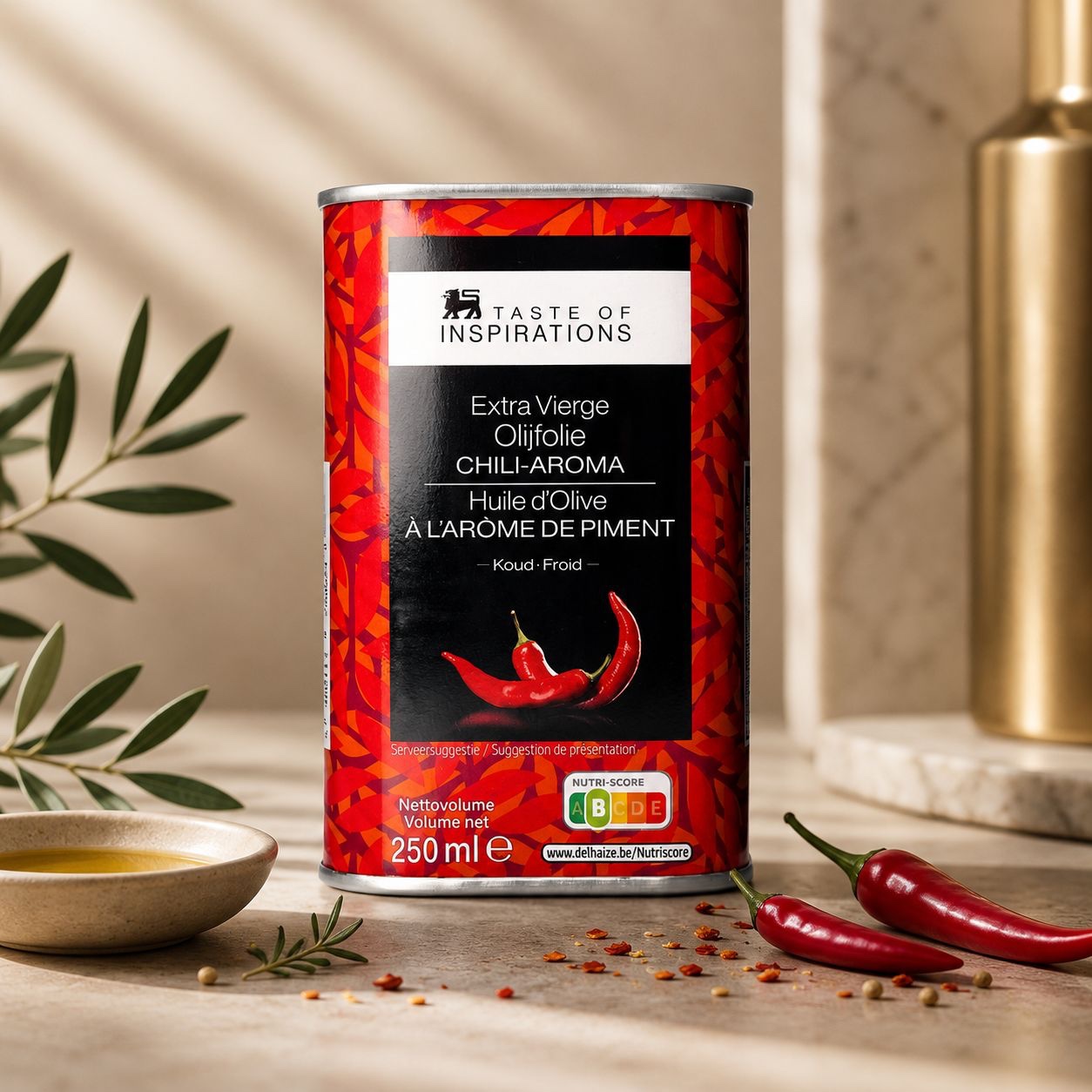 Huile d'Olive à l'Arôme de Piment