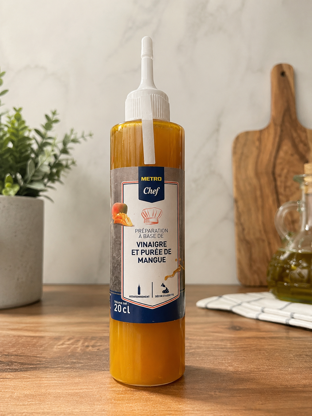 vinaigre et purée de mangue -Metro Chef