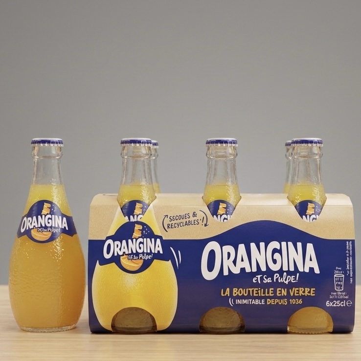Orangina et sa pulpe