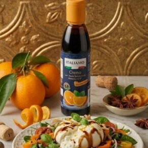 crème de vinaigre balsamique aromatisée à l'orange